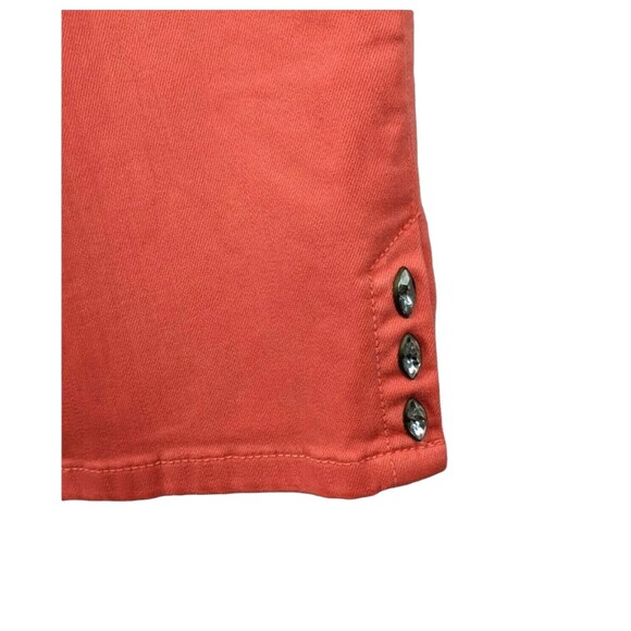 NYDJ Not Your Daughters Jeans Coral Lift Tuck Ariel Crop Jeans w Rhinestones  4 - Picture 5 of 11